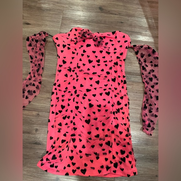 Tube dress with detached sleeves - Picture 2 of 5